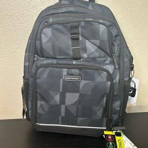 Eastsport Black Geometric Men's Backpack